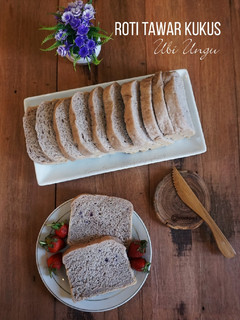 Foto resep Roti Tawar Kukus Ubi Ungu