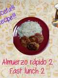 Almuerzo rápido 2 Arroz con croquetas de atún