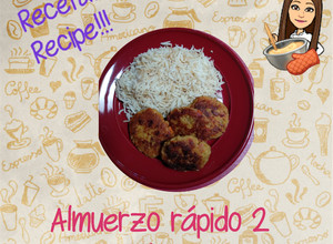 Una foto de Almuerzo rápido 2 Arroz con croquetas de atún