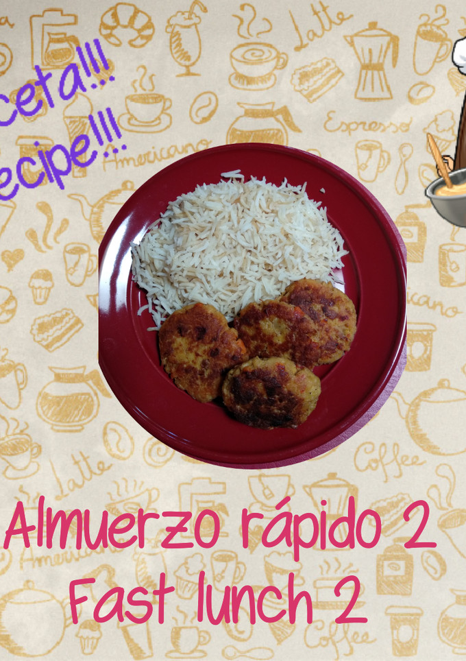 Una foto de Almuerzo rápido 2 Arroz con croquetas de atún