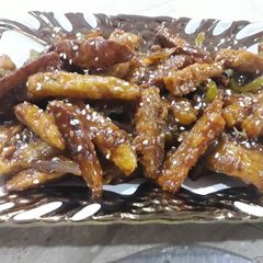 A picture of Honey chilli potato.