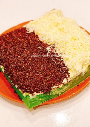 Foto resep Bolu pandan tabur keju dan meises
