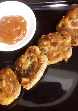 पावभाजी टिक्का बाइट्स (Pav Bhaji tikka bites recipe in Hindi) रेसिपी मुख्य फोटो