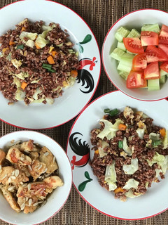 Foto resep Nasi Merah Goreng Sayur