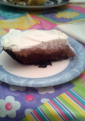 A picture of Triple-Layer Mud Pie.
