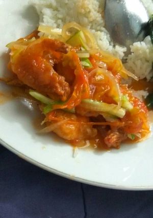 Foto resep Udang Goreng Tepung Asam Manis