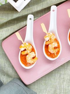 Foto di SPIEDINI DI GAMBERONI con CHUTNEY ALL'ALBICOCCA