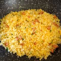 A picture of Nasi goreng korea.