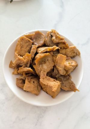 Hình của món Đậu hủ khìa chay.