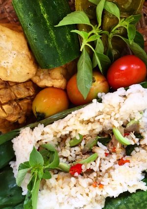 Foto resep Nasi bakar tongkol petai