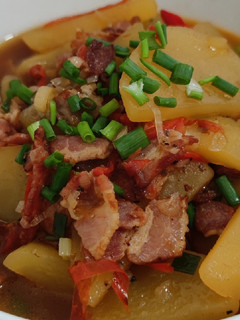 A picture of Potato bacon.