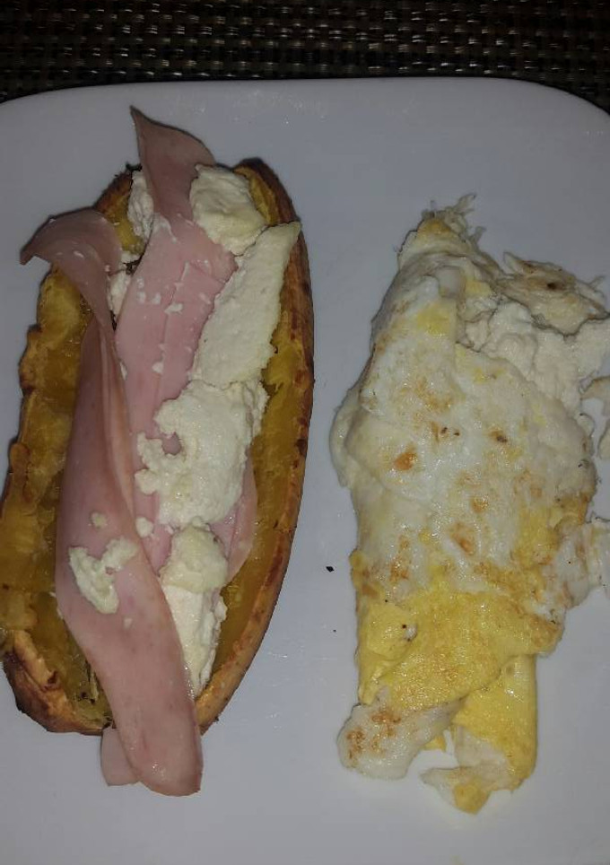 Una foto de Plátano maduro relleno