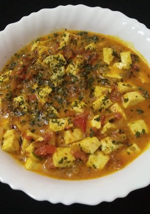 A picture of Lehsooni Methi Paneer.