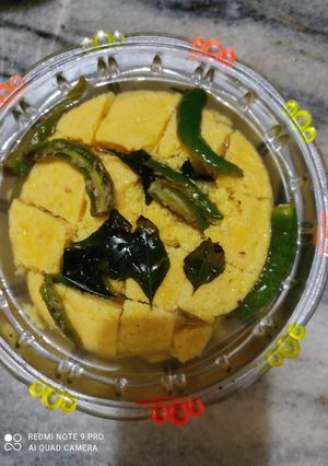 A picture of Khaman dhokla.