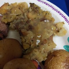A picture of Chestnut, Sausage Dressing.