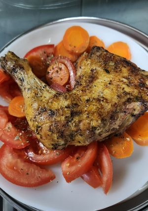 Una foto de Como condimentar un pollo para cocinarlo a la parrilla