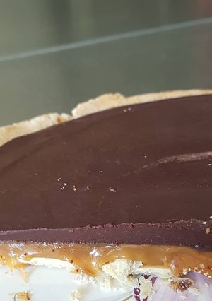 Une photo de Tarte chocolat caramel beurre sale