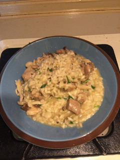 義大利雞肉蕈菇燉飯 的食譜成品照片