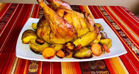 Como hacer Gallina Rellena Al Horno ?\u200d? | Cocinar en casa