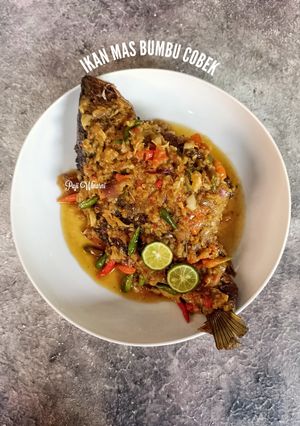 Foto resep Ikan mas bumbu cobek