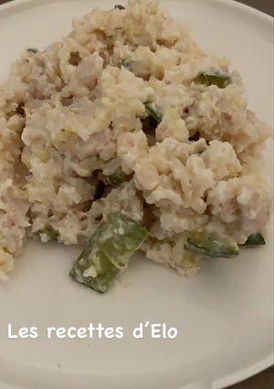 Une photo de Riz léger au poulet et courgette au Cookeo