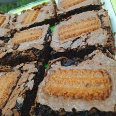 Flaky crispy candi brownie A picture of Flaky crispy candi brownie.