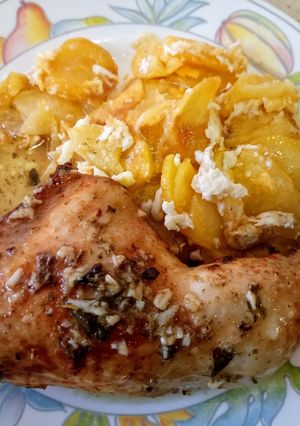 Una foto de Pollo asado en Cosori Turbo Blaze (freidora de aire)