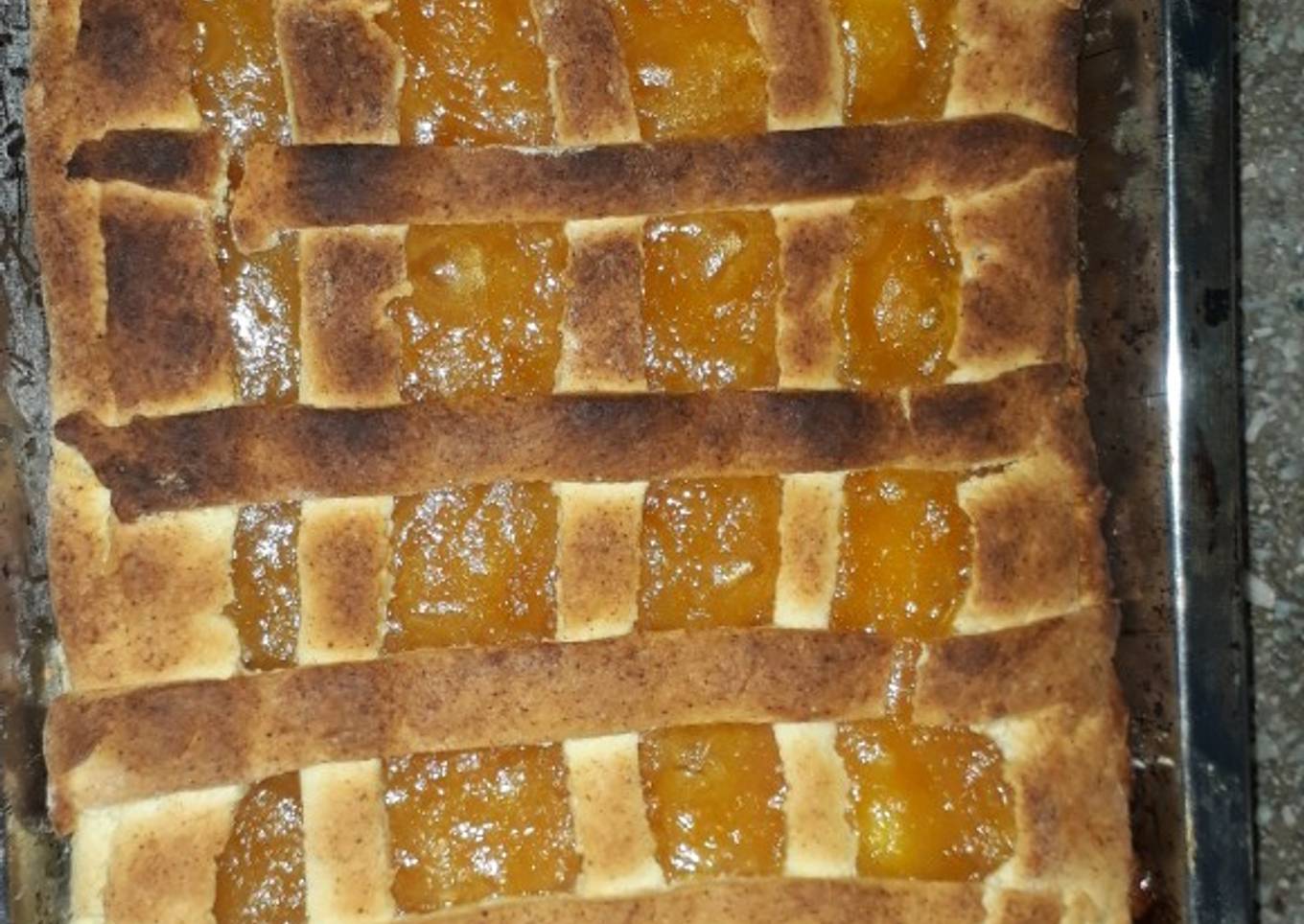 Pasta frola de dulce de batata