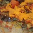 Pastelón de berenjenas, salsa pizza y coco
