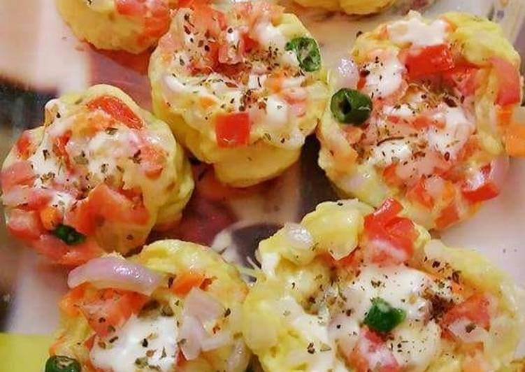 Recipe of Super Quick Microwave Omelette Muffins