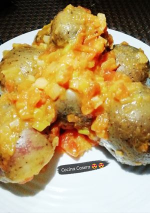Una foto de Papas 'chorreadas' colombianas 🇨🇴!!! 😍