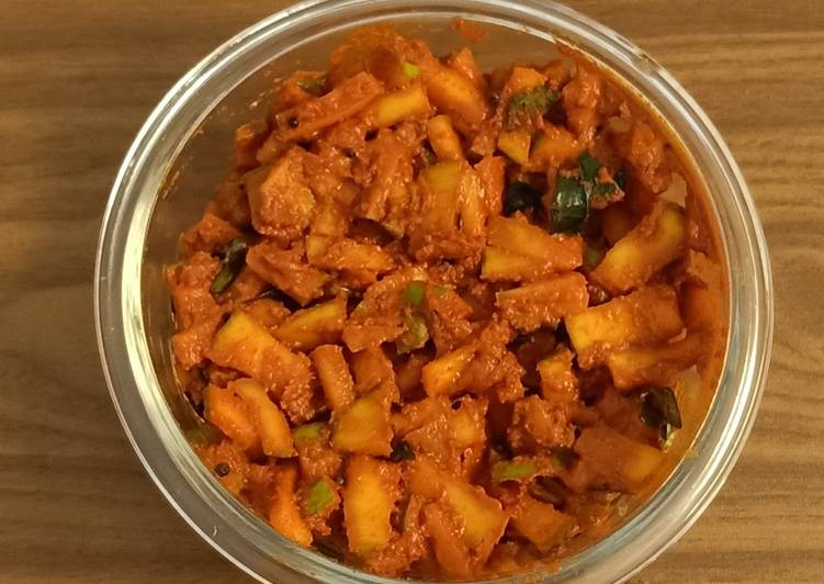 How to Prepare Speedy Instant Mango pickle