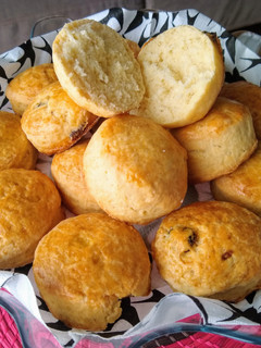 Una foto de Scones o panecillos ingleses para el té