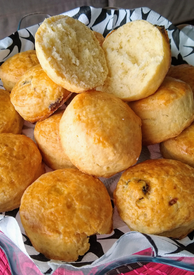 Una foto de Scones o panecillos ingleses para el té