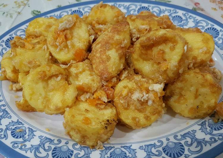 Bahan Menyiapkan Fried Tofu Salted Egg / Tahu Telor Asin, Menggugah Selera