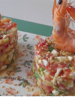 Foto principal de Tartar de aguacate y gambas