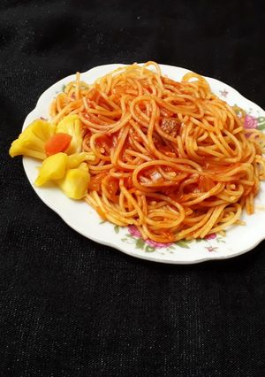 عکسی از دستور ماکارونی با عطر و طعم آویشن و ریحان🌱