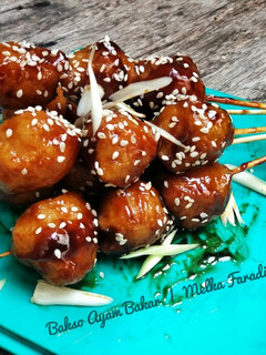 Foto resep Bakso Ayam Bakar (teflon) #maree