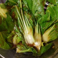 A picture of Pak choi with Garlic and Oyster sauce 😀.
