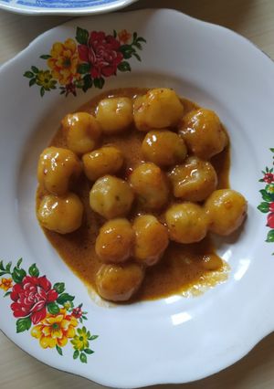 Foto resep Cilok kuah sambel pecel