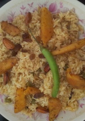 A picture of Neichour (kerala ghee rice).