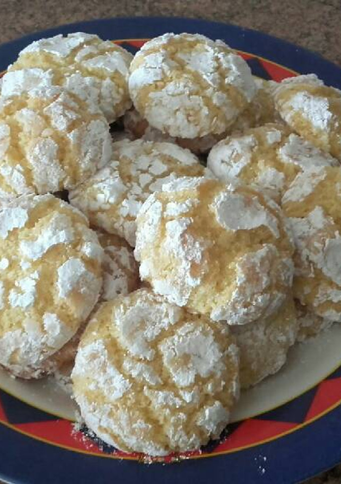 Una foto de Galletas de coco y sémola/ comida de Marruecos