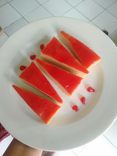 Foto resep Strawberry cheese cake simpel (no Mixer no oven)