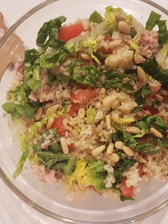 Una foto de Ensalada templada de bulgur