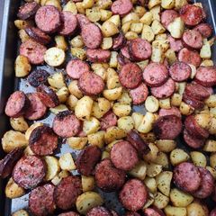 Kielbasa and Potatoes A picture of Kielbasa and Potatoes.