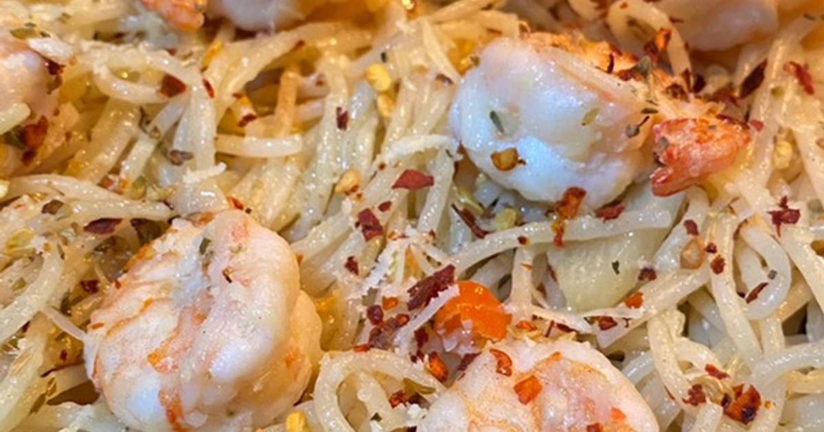 Resep Spaghetti Aglio Olio Udang oleh Nidya Desiana R Cookpad
