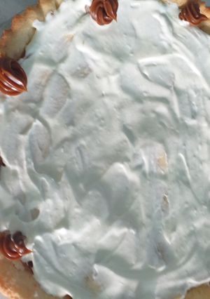 Una foto de Tarta banana split