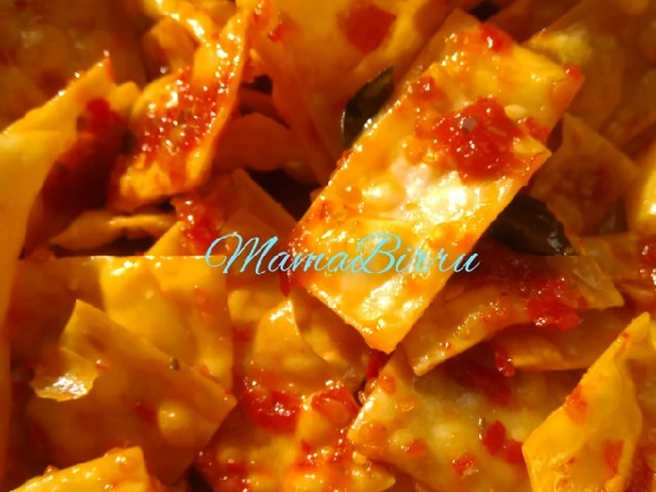 Langkah Mudah untuk Membikin Resep  Pangsit Goreng Balado yang Lezat Sekali, Enak Banget