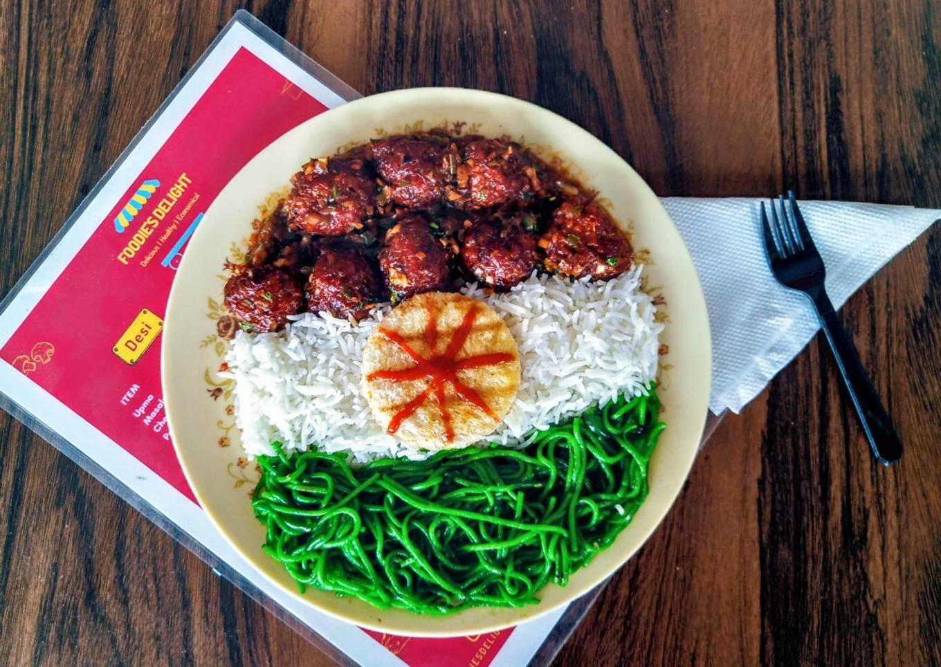 Tricolor Chinese Platter