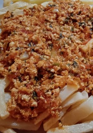صورة لوصفة فريت بصوص الدجاج المفروم